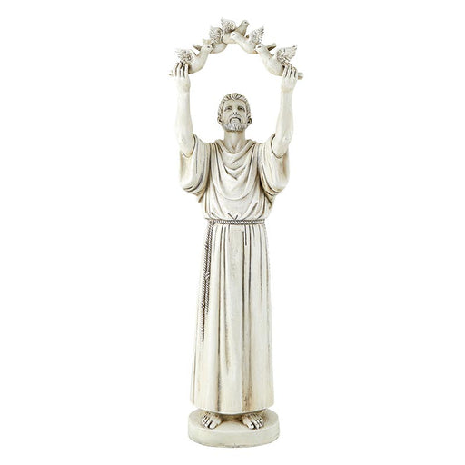 25.5" H Saint Francis with Doves Garden Statue