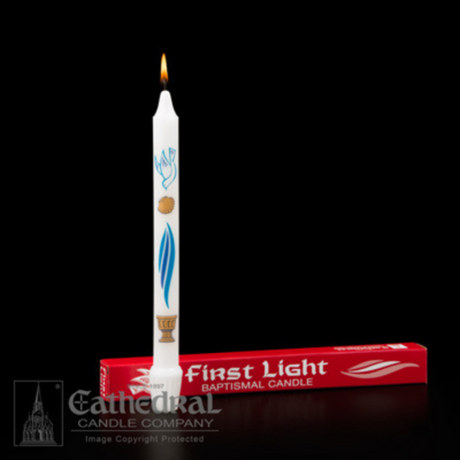 First Light Baptismal Candle 3/4" x 9-1/4" S.F.E. 