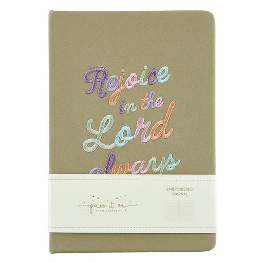 Rejoice In The Lord Embroidered Journal