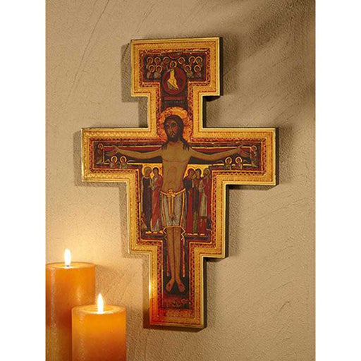 16 San Damiano Crucifix - Marco Sevelli Florentine Plaque
