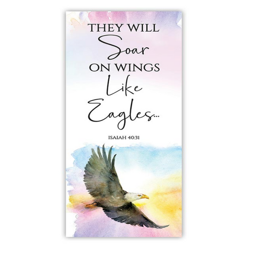 63" H They Will Soar on Wings Like Eagles X-Stand Banner