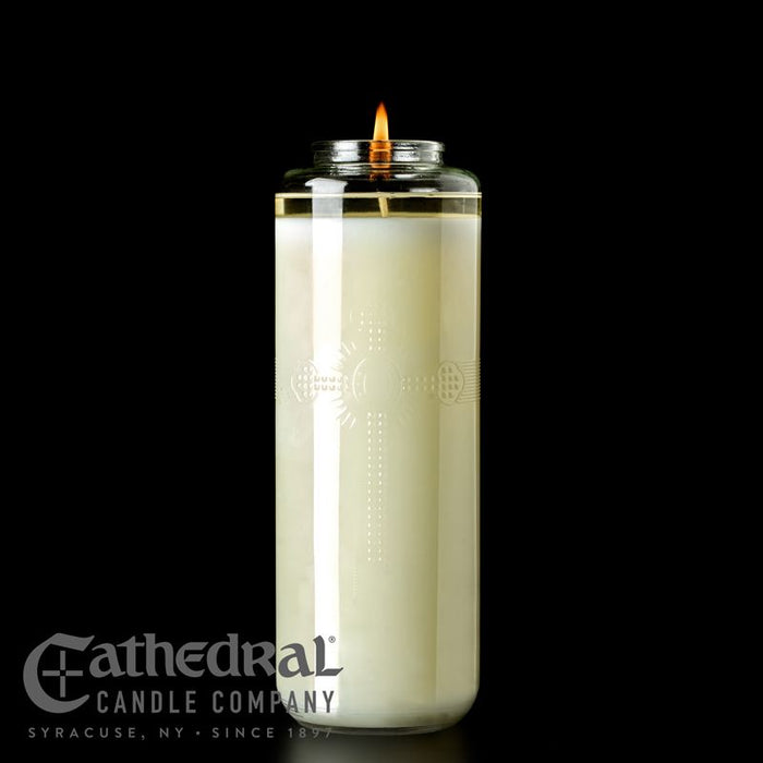 8-Day PrimaSanctum™ Glass Sanctuary Candles - Bottle Style (12 Candles per Case)