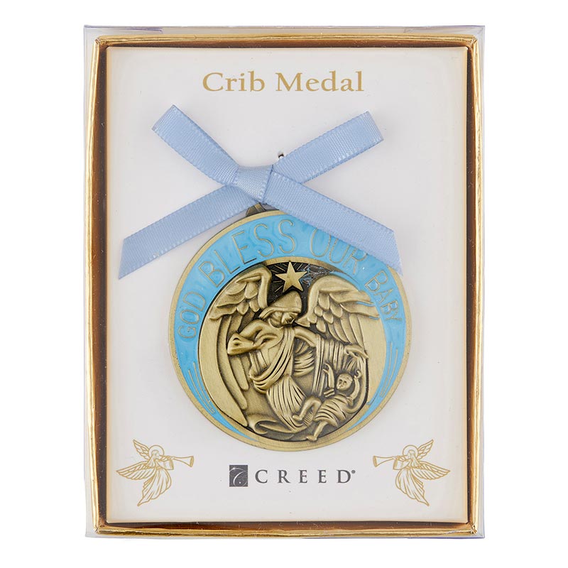 Blue Baby Crib Medals Agapao Store