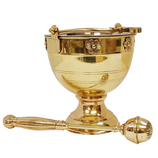 Classic European Style Holy Water Bucket and Sprinkler