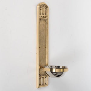 Gothic Style Holy Water Font Brass Holy Water Font