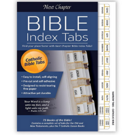 9" Slim Bible Tabs - Catholic Version