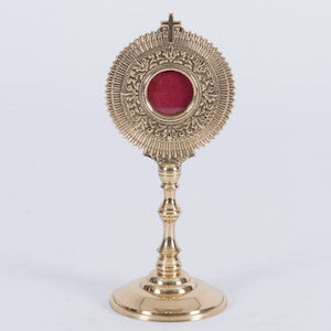 Solid Brass Rays of Life Reliquary