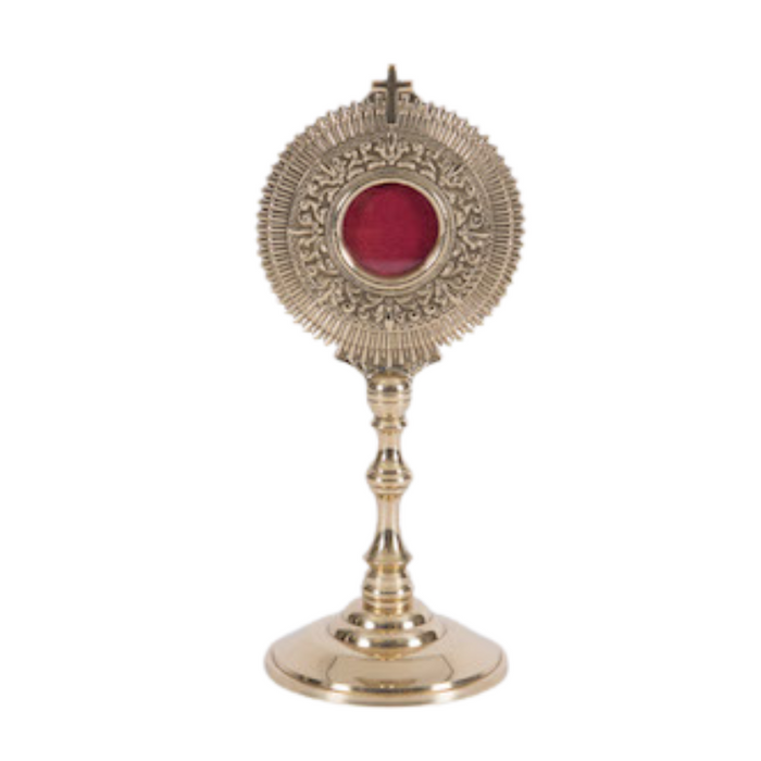 Solid Brass Rays of Life Reliquary