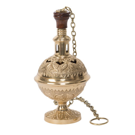 Traditional Brass Censer with Single Chain Traditional style Censer / Thurible with the simplicity of a single chain.