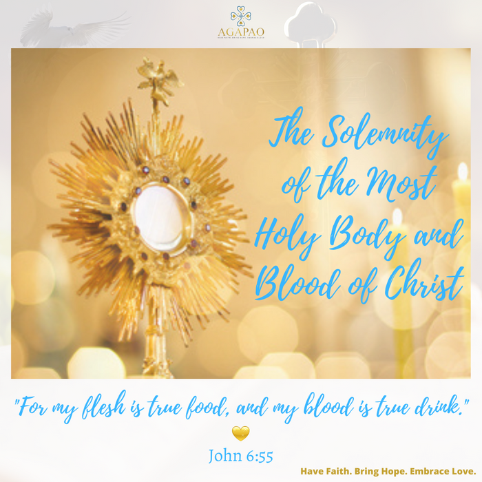 "For my flesh is true food, and my blood is true drink."