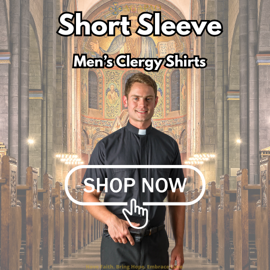 Short Sleeve Men's Clergy Shirts