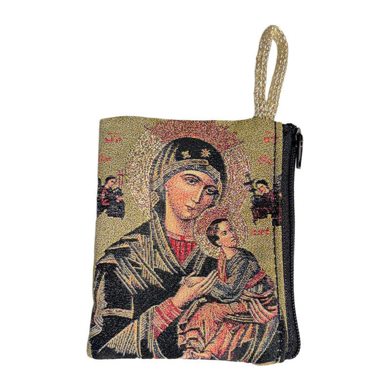 Rosary Pouch - Our Lady of Perpetual Help 3″ x 4″