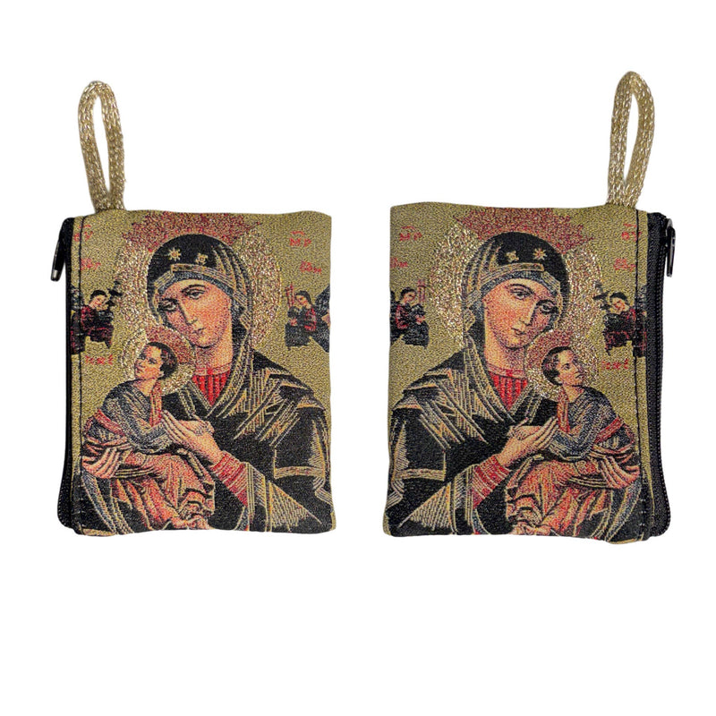 Rosary Pouch - Our Lady of Perpetual Help 3″ x 4″