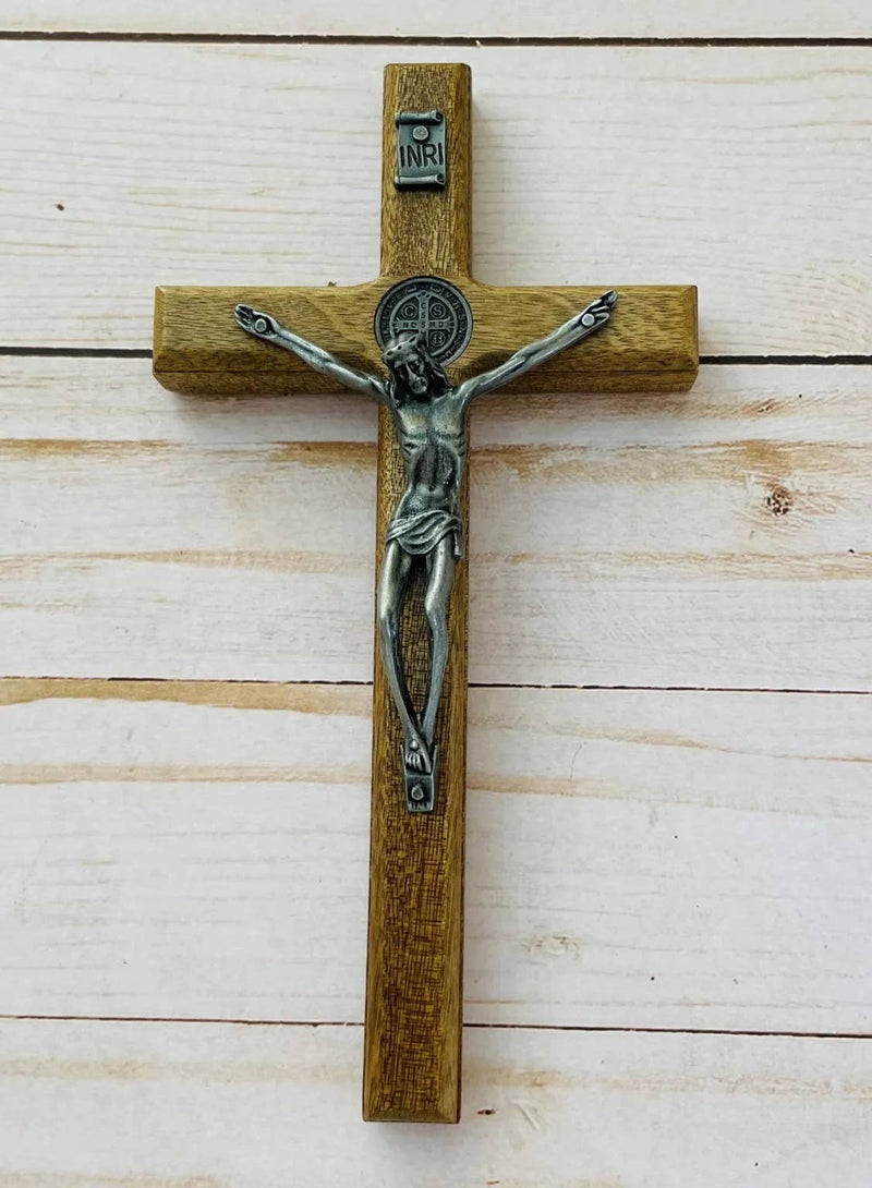 St. Benedict Wooden Wall Cross