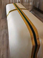 075V Funeral Pall - With Center Cross of Woven Lame and Velveteen