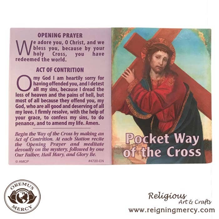 Way of the Cross Prayer Card Pamphlet