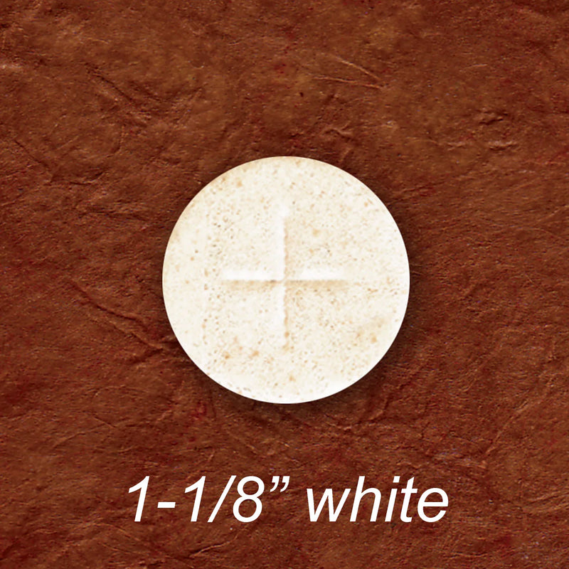 Cavanagh 1-1/8" White Cross Design Communion Wafers (29mm)
