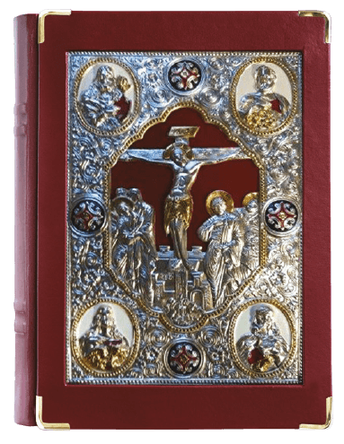 The Resurrection and the Entombment of Christ Leather Book Cover
