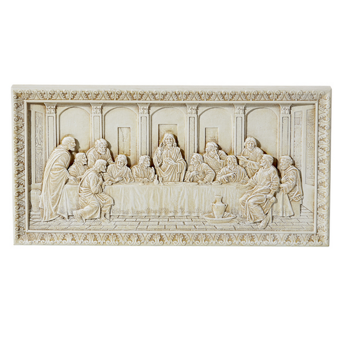 10.5" The Last Supper Ivory Plaque