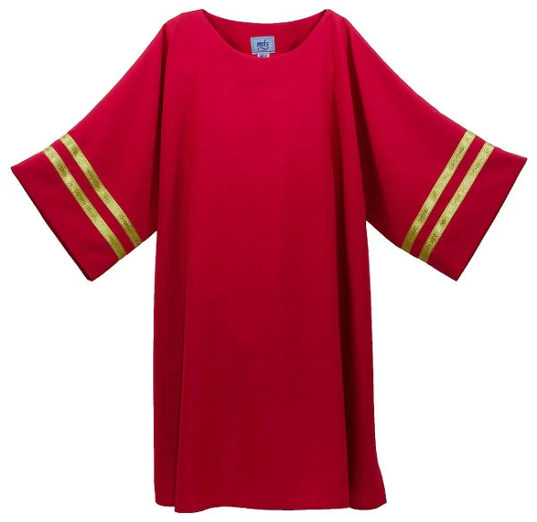 100D - Dalmatic with Two Gold Gallon Rows On Sleeves
