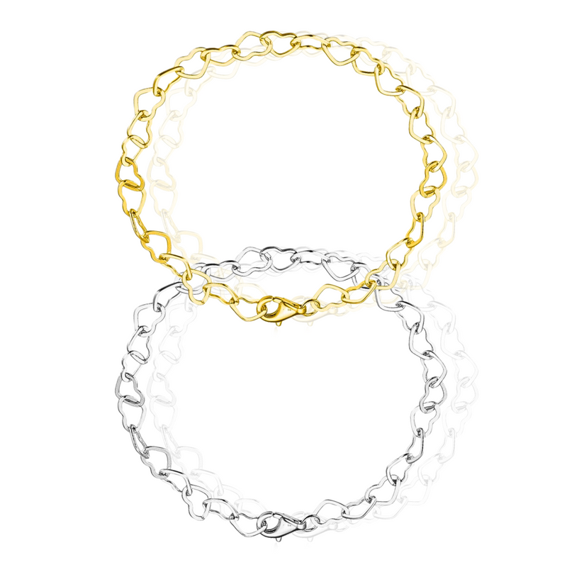 Joyful Hearts Bracelet in Gold or Silver