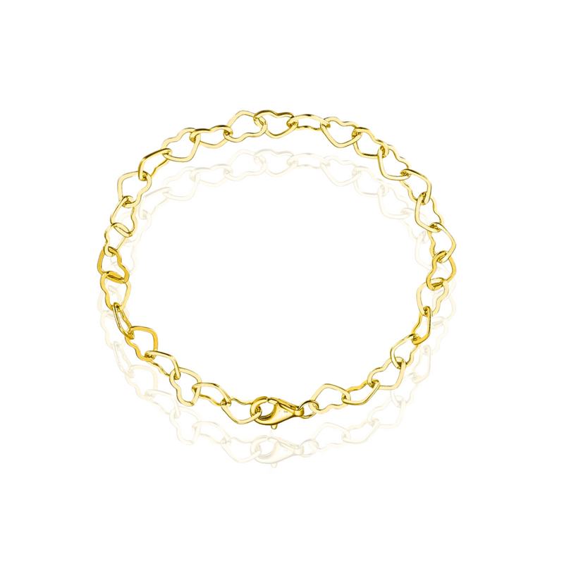 Joyful Hearts Bracelet in Gold or Silver