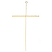 10" Hammered Solid Brass Cross