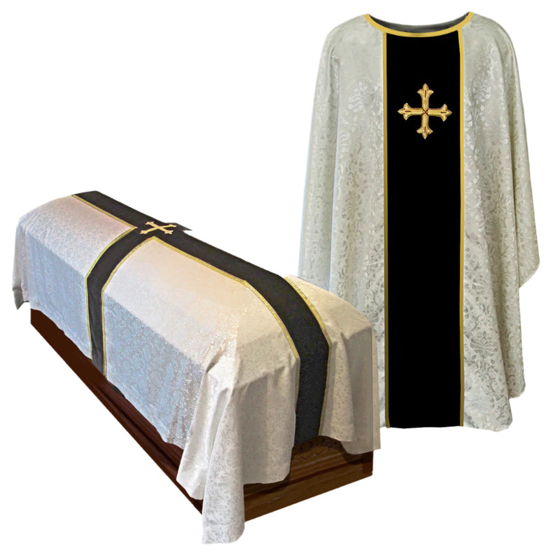 11121 - Hand Embroidered Elegante Chasuble and Funeral Pall
