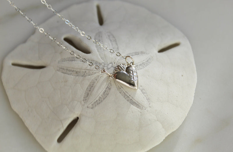 Chaste Heart Of St. Joseph Necklace In Sterling Silver