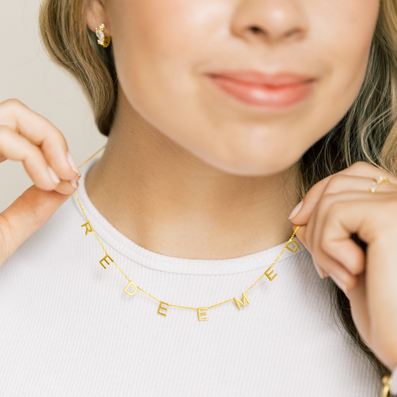 REDEEMED Necklace in Gold-Filled and Sterling Silver