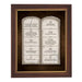 12.5" H The Ten Commandments Framed Print