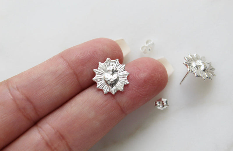 Sacred Heart Earrings *Made to Order*