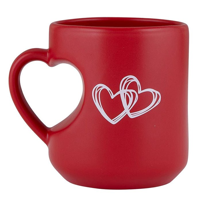 12 oz Love You More - Heart Mug - 4 Pieces Per Package