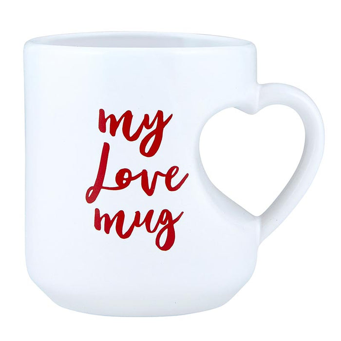 12 oz My Love Mug - Heart Mug - 4 Pieces Per Package