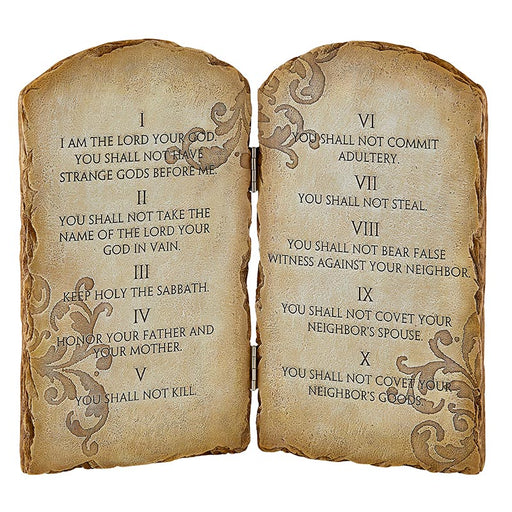 13.5" H Ten Commandments Plaque