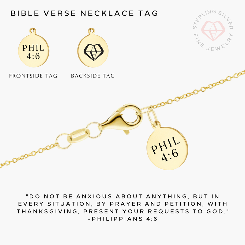 Beautiful Faith Necklace- Gold Vermeil & Sterling Silver