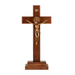 13" H St. Benedict Standing Crucifix with Gold Plated Corpus