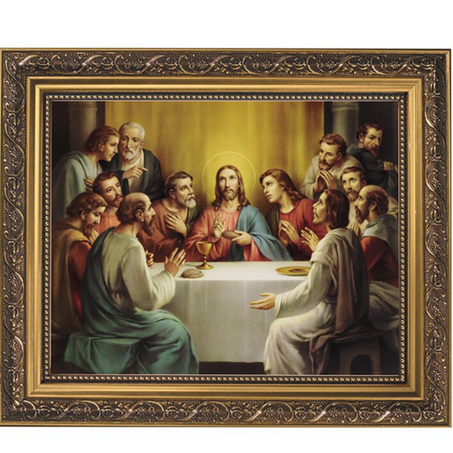 13" H The Last Supper Framed Print - Series 79