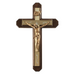 13" H Walnut Sick Call Crucifix Set