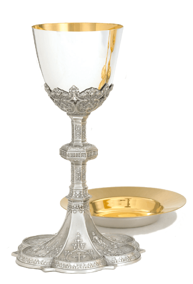 Silver-Plated Gold-Lined Ciborium