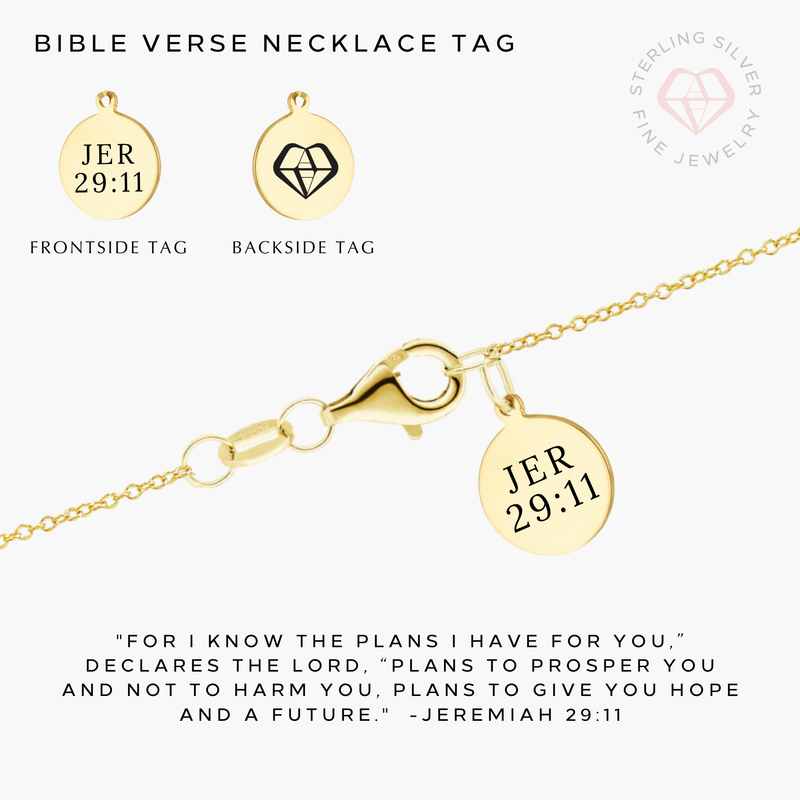 Beautiful Faith Necklace- Gold Vermeil & Sterling Silver