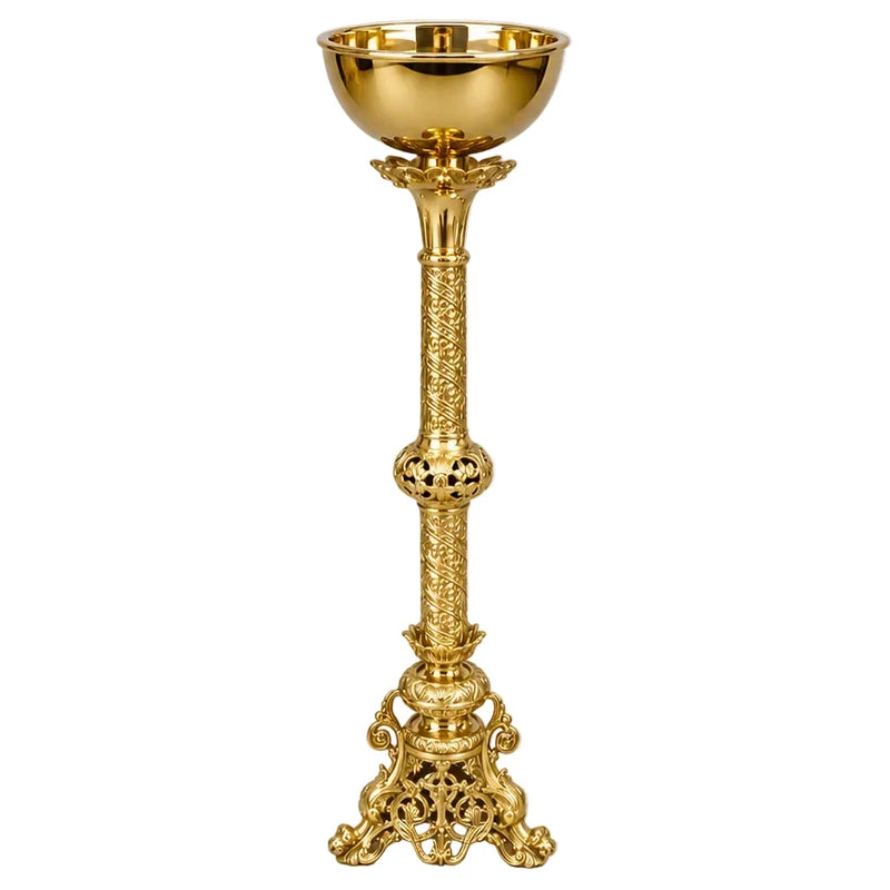 Floor Standing Holy Water Font, Removable Bowl
