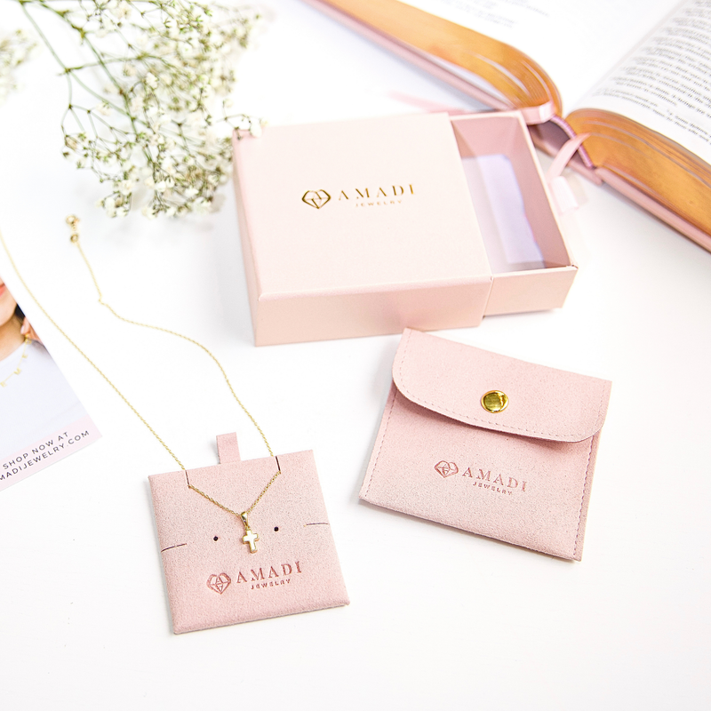 Pure Grace Cross Necklace- Gold Vermeil & Sterling Silver