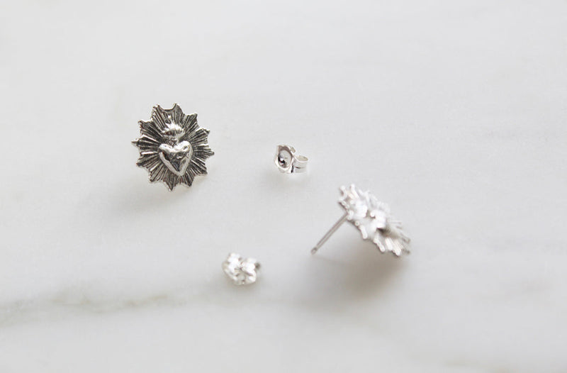 Sacred Heart Earrings *Made to Order*