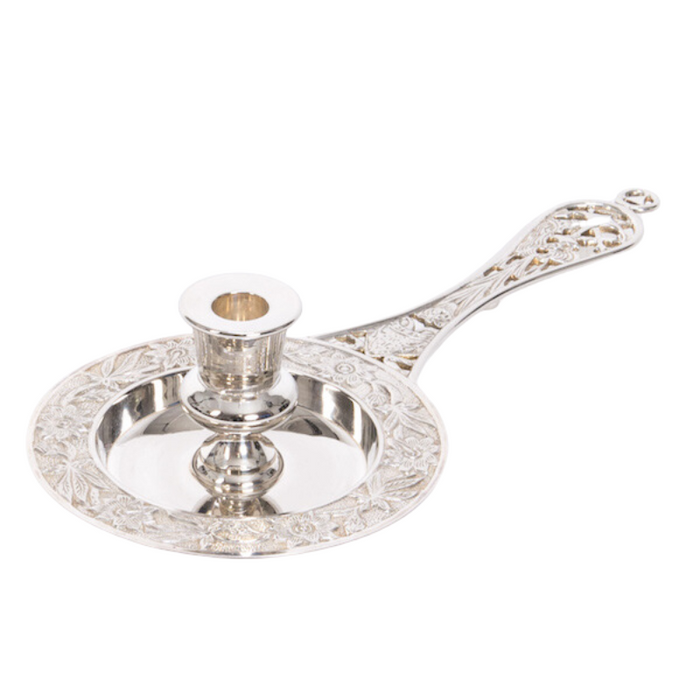 14 Silver Plated Bishop Bugia, Candle Holder