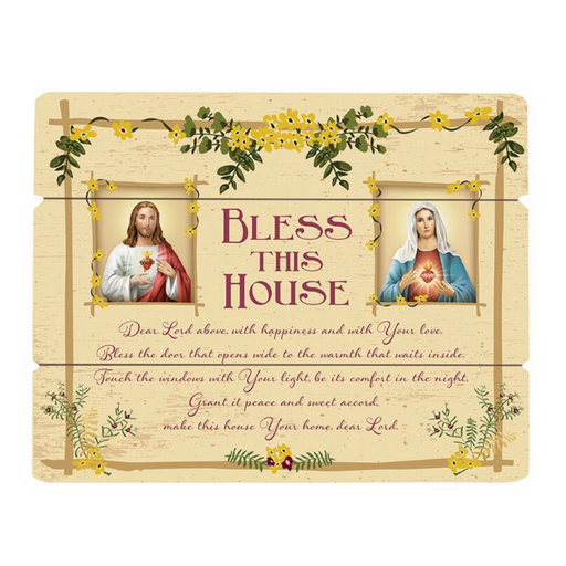 15" H Bless This House Wood Pallet Sign