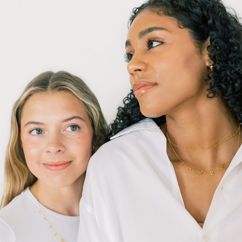 LOVED Necklace in Gold-Filled and Sterling Silver
