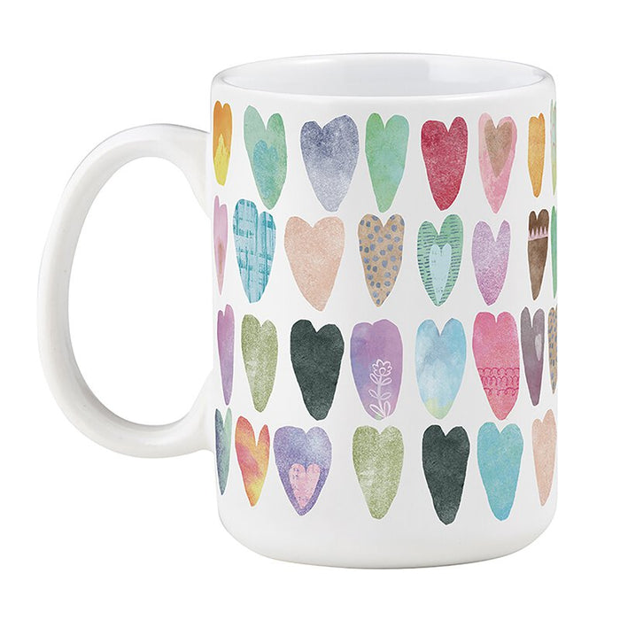 15oz Ceramic Loved Cafe Mug Inspirational Collections - 3 Pieces Per Package