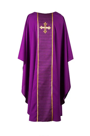 16100 Embroidered Greek Cross Chasuble