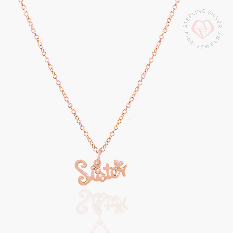 Sister in Christ Necklace- Gold Vermeil & Sterling Silver
